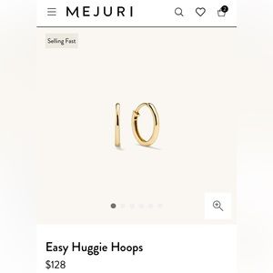 Mejuri easy huggie hoops